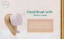 Load image into Gallery viewer, Facial Brush with Bamboo Handle
