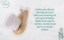 Load image into Gallery viewer, Facial Brush with Bamboo Handle
