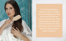 Load image into Gallery viewer, Wooden Detangling Hair Brush
