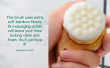 Load image into Gallery viewer, Facial Brush with Bamboo Handle
