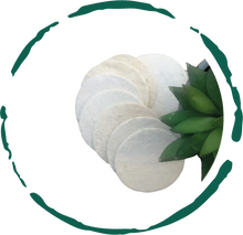 Load image into Gallery viewer, Natural Loofah Pads 5-pcs
