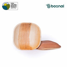 Load image into Gallery viewer, Bosnal - Palm Leaf Biodegradable Plates, 4 inch, Square
