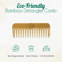 Load image into Gallery viewer, All-Natural Bamboo Hair Comb
