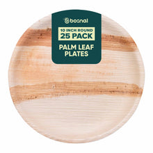 Load image into Gallery viewer, Bosnal - Palm Leaf Biodegradable Plates, 10 inch, Round
