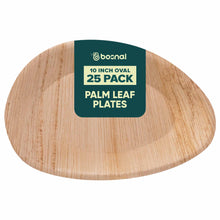 Load image into Gallery viewer, Bosnal - Palm Leaf Biodegradable Plates, 10 inch, Oval
