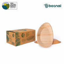 Load image into Gallery viewer, Bosnal - Palm Leaf Biodegradable Plates, 10 inch, Oval
