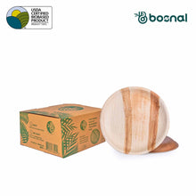 Load image into Gallery viewer, Bosnal - Palm Leaf Biodegradable Plates, 10 inch, Round
