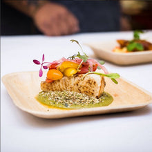 Load image into Gallery viewer, Palm Leaf Square Plates 8&quot; Inch (Set of 100/50/25)
