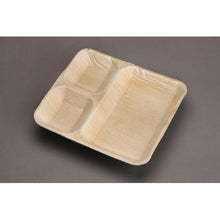 Load image into Gallery viewer, Palm Leaf Partition Plates 10&quot; Inch (Set of 25/50/100)

