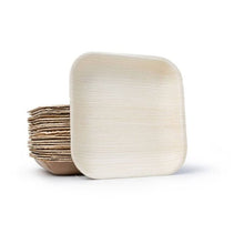 Load image into Gallery viewer, Palm Leaf Square Plates 7&quot; Inch (Set of 100/50/25)
