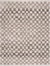 Load image into Gallery viewer, Benjy Beige Checkered Area Rug
