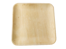 Load image into Gallery viewer, Palm Leaf Square Plates 10&quot; Inch (Set of 25/50/100)
