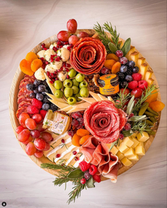 Palm Leaf Round Deep Platter & Serving Tray 13" Inch  (10/50/100 count)