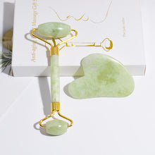 Load image into Gallery viewer, Jade Roller &amp; Gua Sha Gift Box
