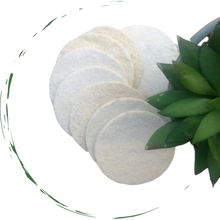 Load image into Gallery viewer, Natural Loofah Pads 5-pcs
