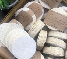 Load image into Gallery viewer, Natural Loofah Pads 5-pcs
