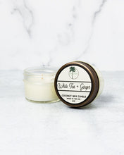 Load image into Gallery viewer, White Tea + Ginger Scent Coconut Wax Candle
